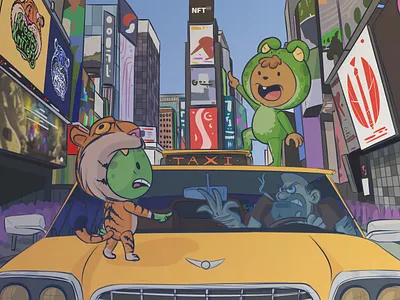 Kreepy Kritters NYC NFT Convention animals art artwork cartoon conceptartist digitalart fyp illustration nft nftart nftconvention nyc