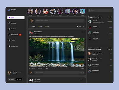 Social Chat uidesign uiux productdesign