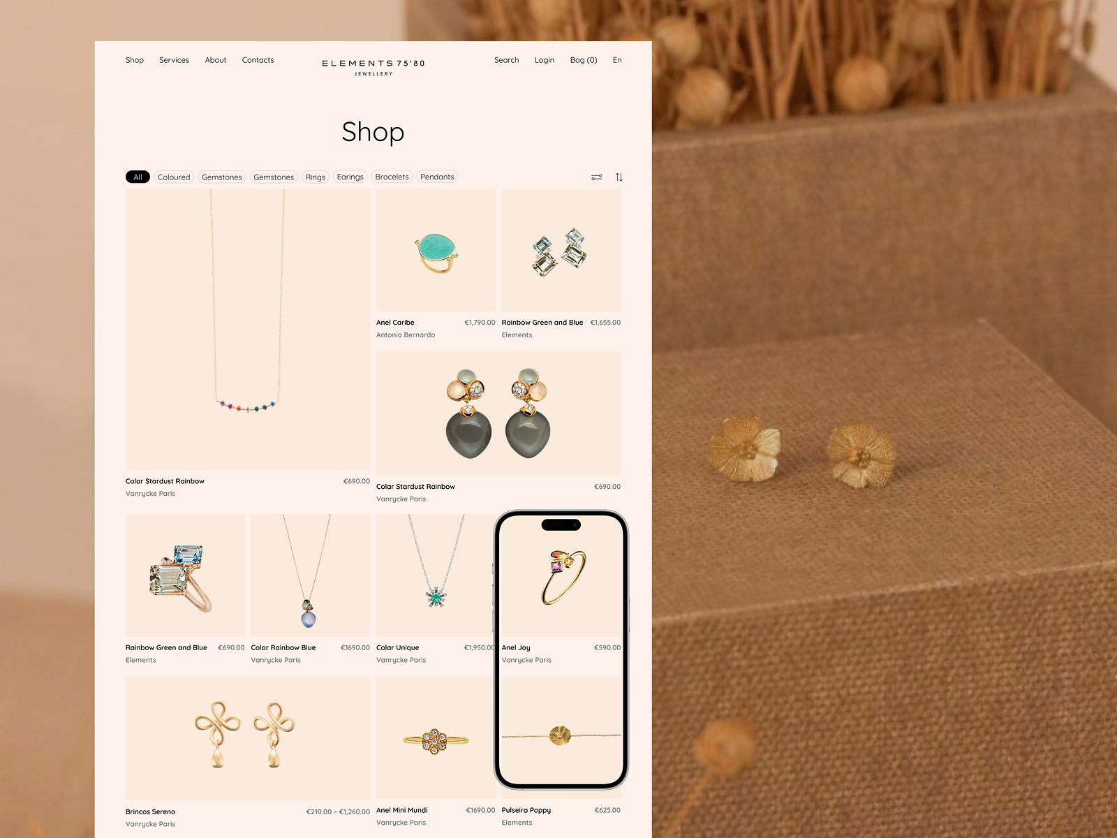 Catalog Page Of Jewelry Store By Nonna Ilyinska On Dribbble