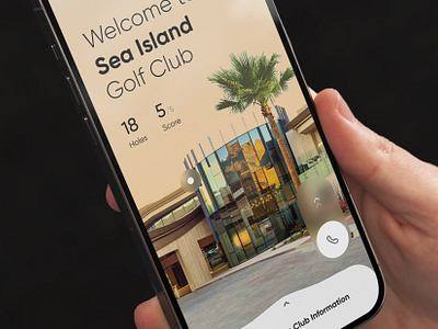 Vacation Golf Booking Mobile App app coach design game golf icon logo match mobile muckup ui ux