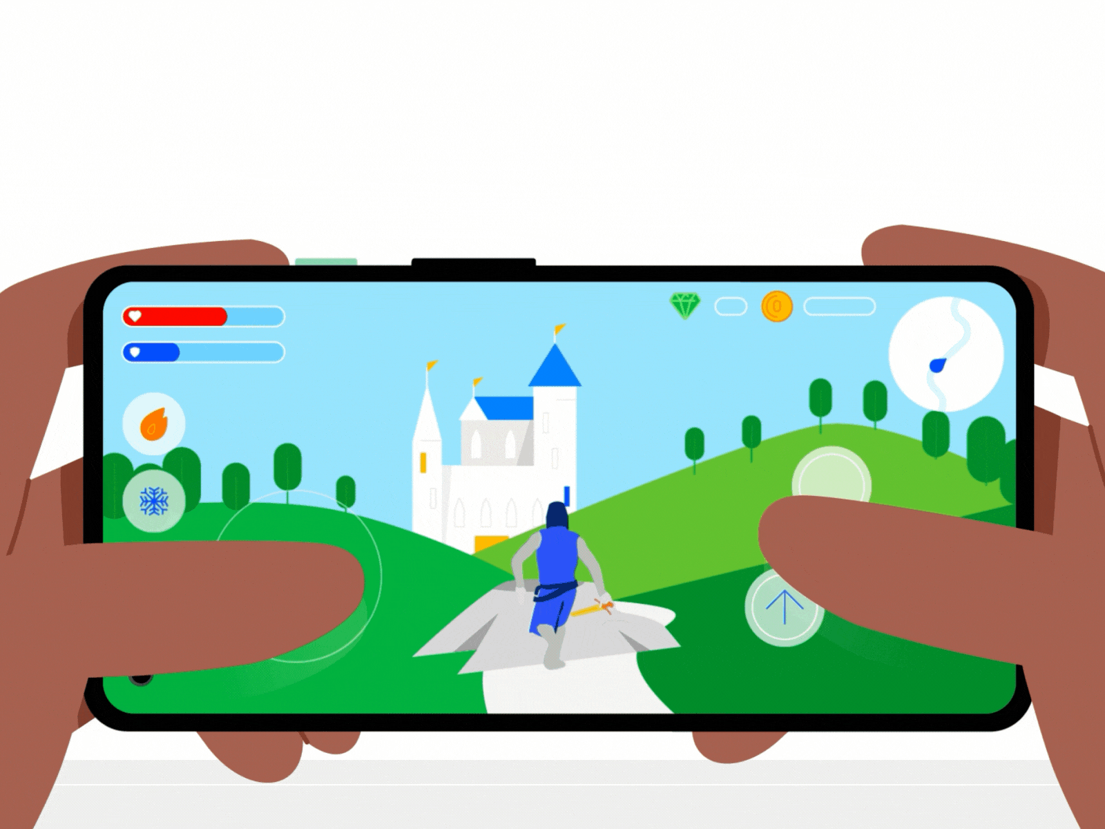 Google: Pixel 4a animation branding design graphic design illus illustration motion graphics ui
