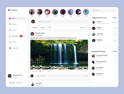 Social Chat uidesign uxdesign productdesign