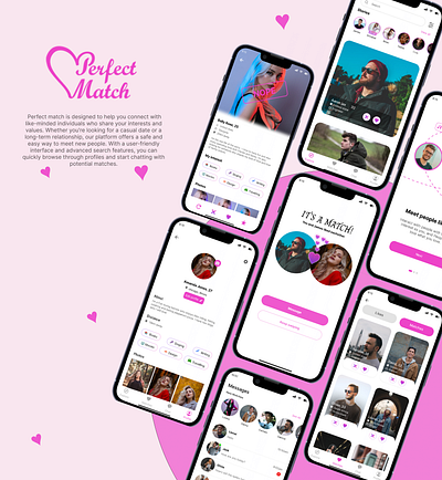 Dating App uidesign uiux productdesign