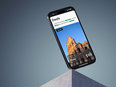 Travel App airbnb android app application clean design flight ios mobile revolut tickets travel uber ui ux