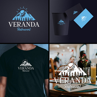 Logo and mockups for a restaurant branding design figma graphic design logo mockup photoshop