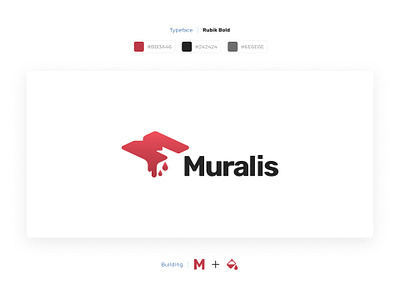 Muralis - Wall printing company logo design branding identity illustrator logo logo design logo designer