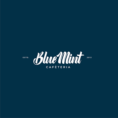 Blue Mint Cafe branding graphic design logo motion graphics ui