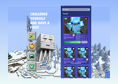 Dark Warden mods for Minecraft app 3d animation art branding design graphic design icon illustration logo ui vector web