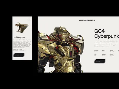 Graycraft—NFT details 3d blockchain character crypto cryptocurrency effect game gaming glitch interface mech metaverse motion graphics nft product page robot web web3 website