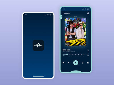 #14 - Wave Music Podcast Mobile App graphic design ui