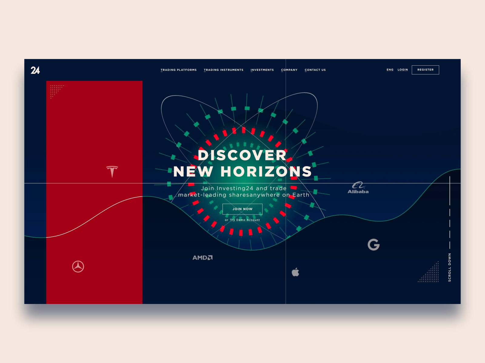 Design Website for Investing animation design graphic design interface animation investinng motion graphics ui ux web