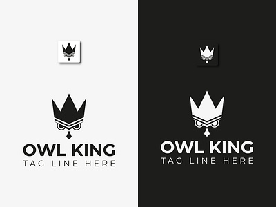 Modern Logo. Minimalist Logo. Owl Logo logomark