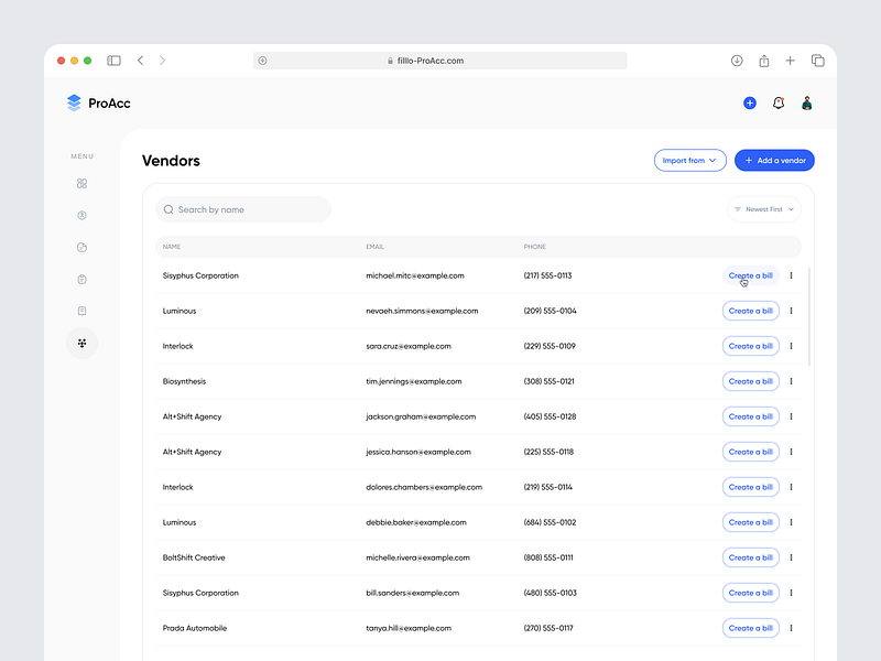 Money Management Saas - Vendors clients finance financial service fintech app fintech saas money management product saas saas product table table ui ui design uiux user interface ux ux design vendor web web app web design