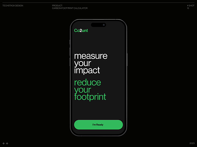 Carbon Footprint Calculator app carbon footprint climate climate change co2 eco eco responsible eco score ecology emissions environment footprint go green green green energy mobile mobile app onboarding recycling sustainability