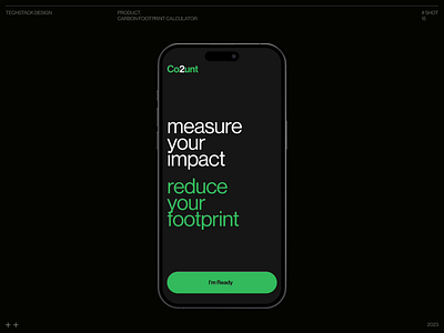 Carbon Footprint Calculator app carbon footprint climate climate change co2 eco eco responsible eco score ecology emissions environment footprint go green green green energy mobile mobile app onboarding recycling sustainability