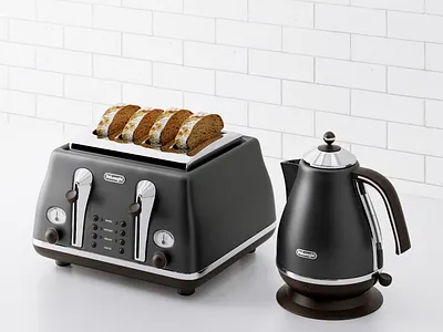 Electric Toaster 3D Model 3d product design 3d product modeling electric toaster product rendering