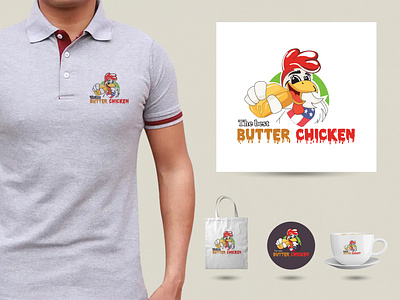 Logo & Brand Identity branding butter with chicken logo chicken logo dharma dharma raj lama graphic design hyaanglaa logo logo and brand identity logo design the best butter chicken