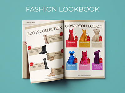 FASHION LOOK BOOK book fashion look book graphic design