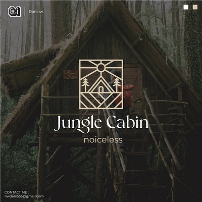 Jungle Cabin Logo brand identity branding design graphic design logo logo design minimalist logo modern logo typography