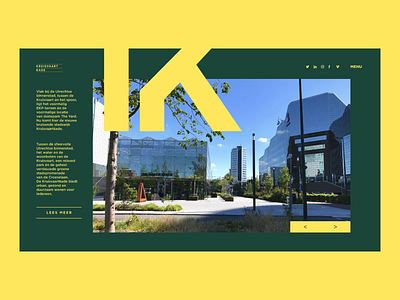 Kruisevaartkade, Website for architectural development animation architect design interface animation typography ui website