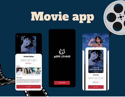 Movie App challenge cinema design interface mobile app movie movie app studio ticket transition ui uiux ux