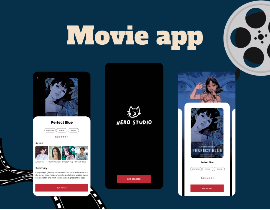 Movie App by Pavel Roxana on Dribbble