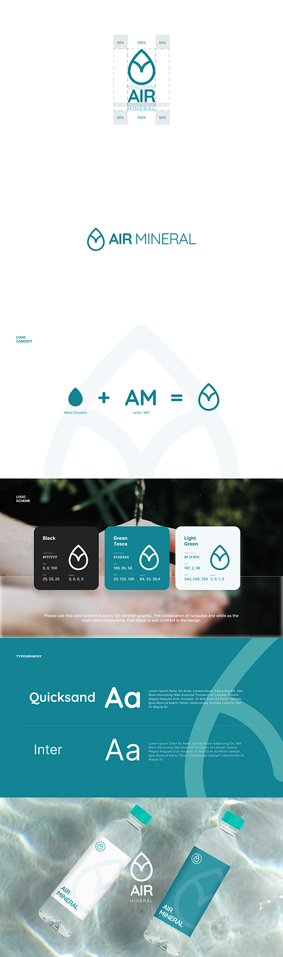 Air Mineral Logo adobe branding branding design combination graphic design identity logo product vector