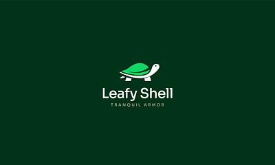 Leafy Shell - Nature-Inspired Logo Design animation app branding design flat graphic design icon illustration illustrator logo logo design minimal minimalistic music logo typography ui ux vector web website