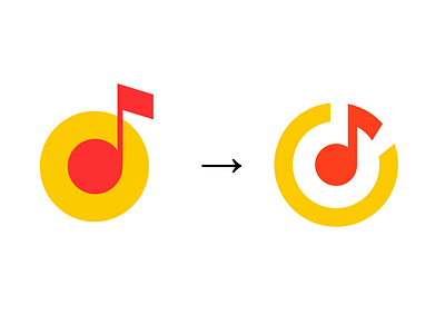 Yandex Music logo redesign branding logo