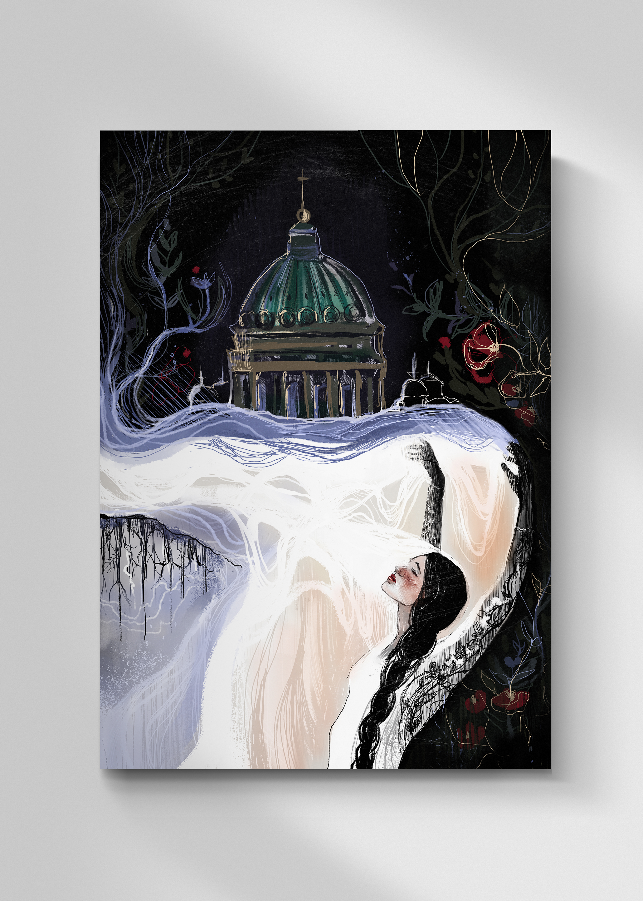 Иллюстрация "Под покровом белой ночи" graphic design ill illustration