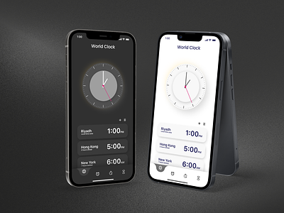 Redesigned Clock App app design graphic design ui