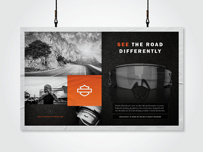 Harley-Davidson Eyewear Product Launch brand identity branding campaign design harley davidson marketing collateral print product launch