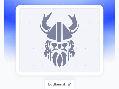 "Viking in a Horned Helmet" — Logotype Design | LogoliveryAI ai powered logo helmet horned helmet logo logo ai logo design logo generator logotype svg viking in a helmet