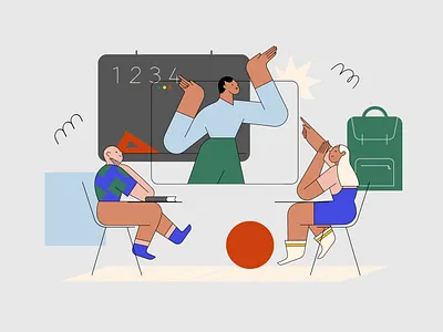 Education 1 art colorful design flatdesign illustration vector