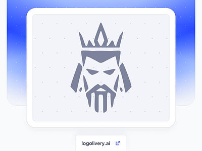 "A King" — Logotype Design | LogoliveryAI ai powered logo crown king logo logo ai logo design logo generator logotype svg
