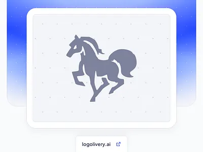"A Running Horse" — Logotype Design | LogoliveryAI ai powered logo horse logo logo ai logo design logo generator logotype running horse svg