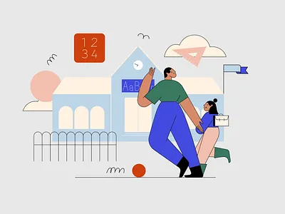 Education 2 art colorful design flatdesign illustration vector