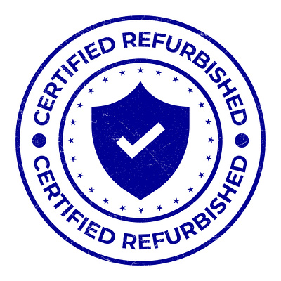 Certified Refurbished Rubber Stamp, Badge, Seal, Label, Emblem certified refurbished vector