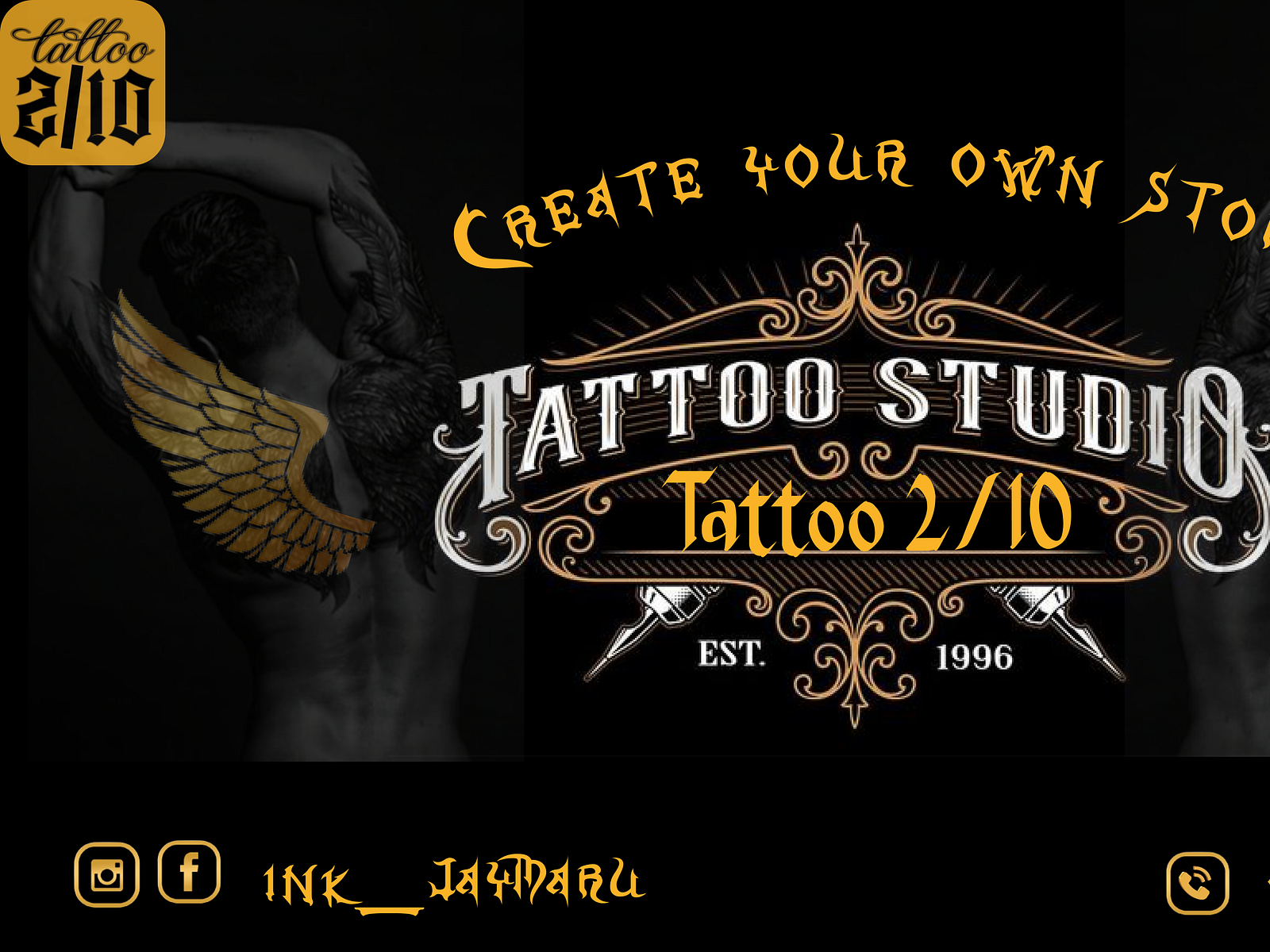 Banner Design for Tattoo Studio by Krupali_Kansara on Dribbble