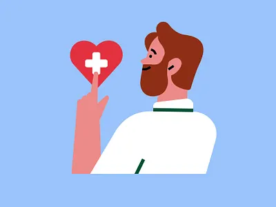 Connecting with health insurance app illustration characters design connecting health health insurance idea illustration man man character vector web illustration