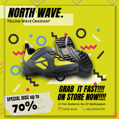 north wave. yellow gradien