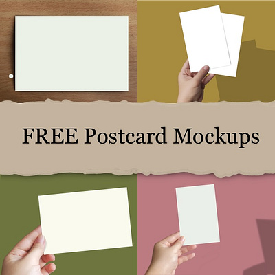Digital Postcard Mockups design graphic design mockup postcard template