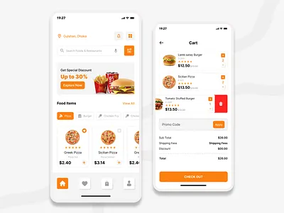 Restaurants Food Application adobexd appdevelopment food foodapp foodcart fooddelivery fooddeliveryapp foodie foodonline foodorder mobile app mobileapp photoshop restaurant restaurantapp ui