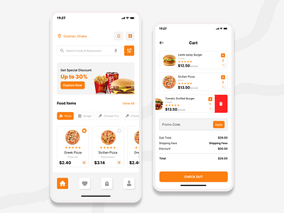 Restaurants Food Application adobexd appdevelopment food foodapp foodcart fooddelivery fooddeliveryapp foodie foodonline foodorder mobile app mobileapp photoshop restaurant restaurantapp ui