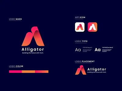 Logo, Logo Design, Minimalist Logo,Letter A. alligator logo app icon app logo best logo brand identity brand logo branding business logo design graphic design letter a logo letter logo logo logo design logo icon minimalist logo modern logo symbol