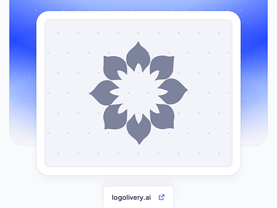 "A Flower" — Logotype Design | LogoliveryAI ai powered logo flower logo logo ai logo design logo generator logotype svg