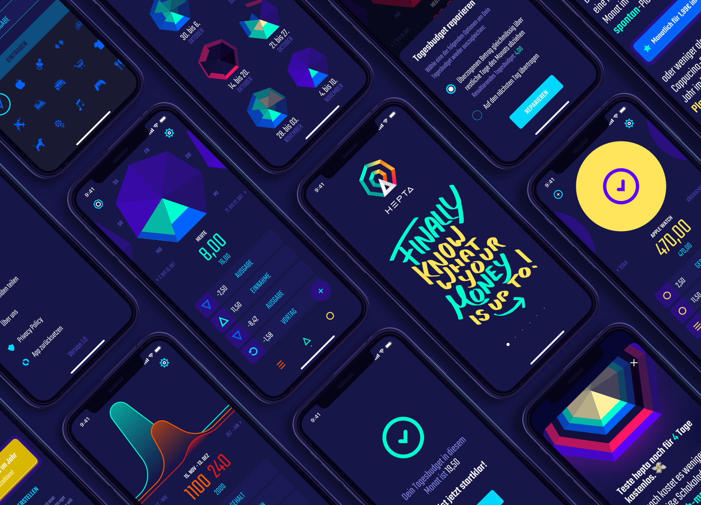 Hepta / Mobile App Design by Artur Schröder on Dribbble