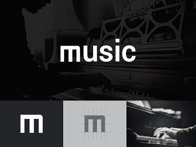 Music logo black logo branding design graphic design logo logo design logos modern logo music music logo vector white logo