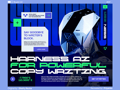 AI Copywriting Website graphic design ui