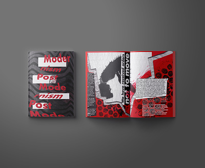 Postmodernism Editorial Design design editorial experimental graphic design magazine print spread typography